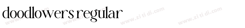 doodlowers regular字体转换